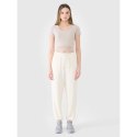 T-shirt crop top gładki damski 4F 4FRSS25TTSHF2695-83S 4f