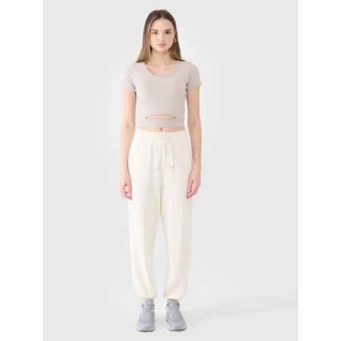 T-shirt crop top gładki damski 4F 4FRSS25TTSHF2695-83S 4f