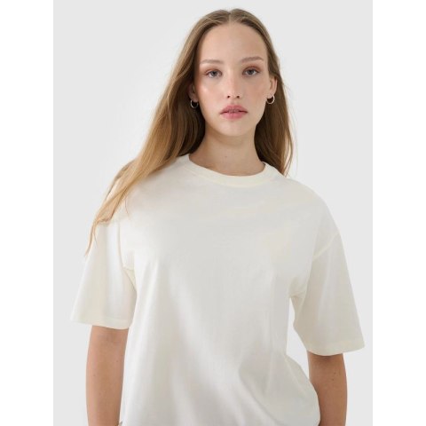 T-shirt oversize gładki damski 4F 4FRSS25TTSHF2694-11S 4f