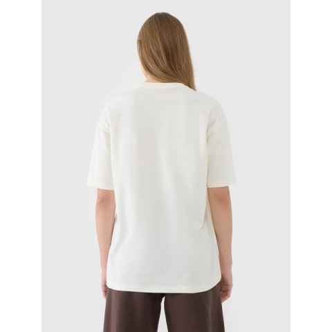 T-shirt oversize gładki damski 4F 4FRSS25TTSHF2694-11S 4f