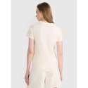 T-shirt regular z nadrukiem damski 4F 4FRSS25TTSHF2693-11S 4f