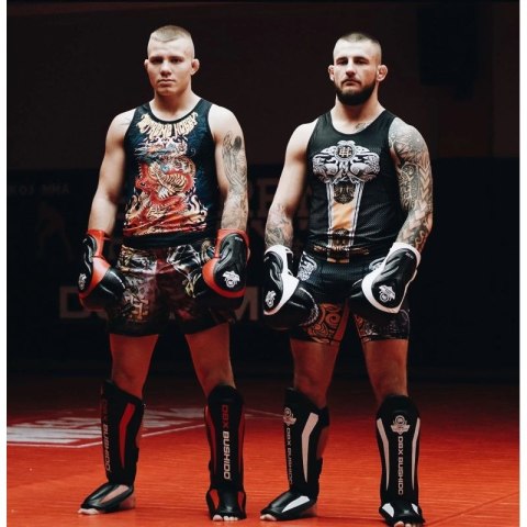 Ochraniacze na piszczele M - Phantom Red DBX Bushido
