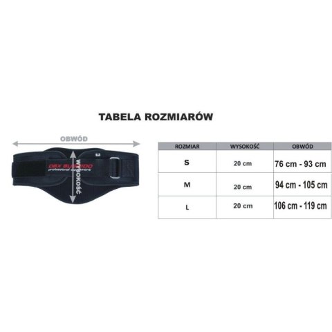 PAS KULTURYSTYCZNY, DO ĆWICZEŃ - DBX BUSHIDO - M- Model ARW-718 DBX Bushido