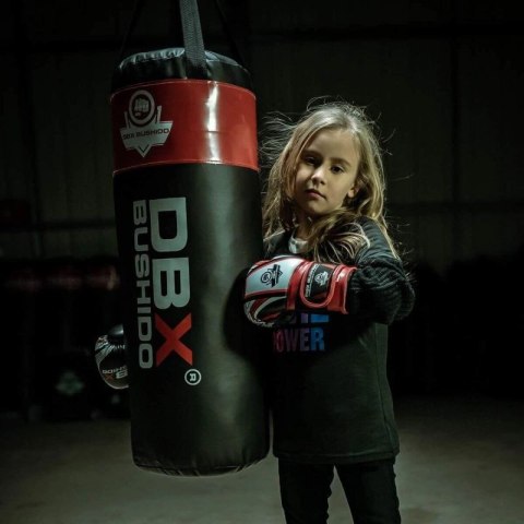 Worek bokserski dla dzieci - Junior Red - 80 cm / 15 kg DBX Bushido