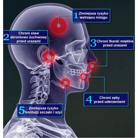 Żelowy ochraniacz na zęby + pudełko - Kły | GelTech DBX Bushido