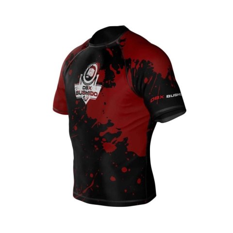 Koszulka kompresyjna "Blood" typu Rashguard powstała z materiału DBX MORE DRY M DBX Bushido