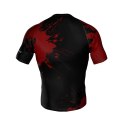 Koszulka kompresyjna "Blood" typu Rashguard powstała z materiału DBX MORE DRY M DBX Bushido