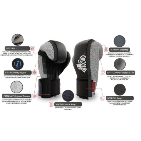 Rękawice bokserskie 10oz - Black Master - Valor Series DBX Bushido
