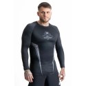 Rashguard szary długi rękaw logo DBX Bushido DBX Bushido