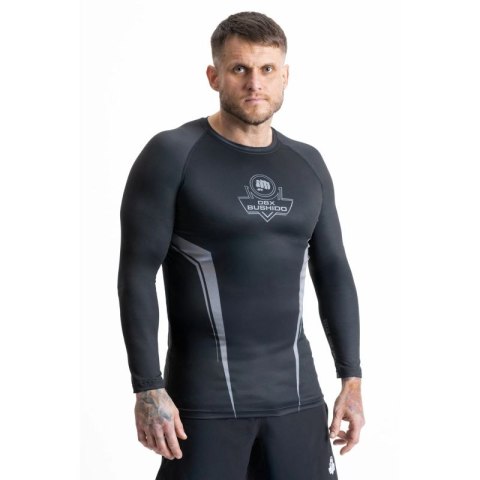 Rashguard szary długi rękaw logo DBX Bushido DBX Bushido