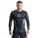 Rashguard szary długi rękaw logo DBX Bushido DBX Bushido