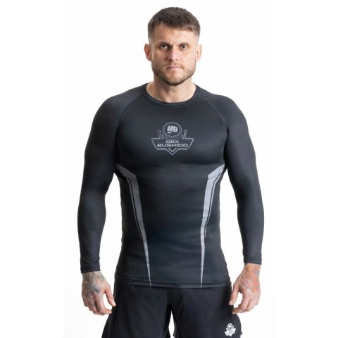 Rashguard szary długi rękaw logo DBX Bushido DBX Bushido