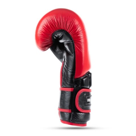 Rękawice bokserskie ze skóry naturalnej Warrior RED DBX Bushido