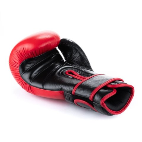 Rękawice bokserskie ze skóry naturalnej Warrior RED DBX Bushido