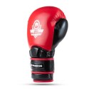 Rękawice bokserskie ze skóry naturalnej Warrior RED DBX Bushido