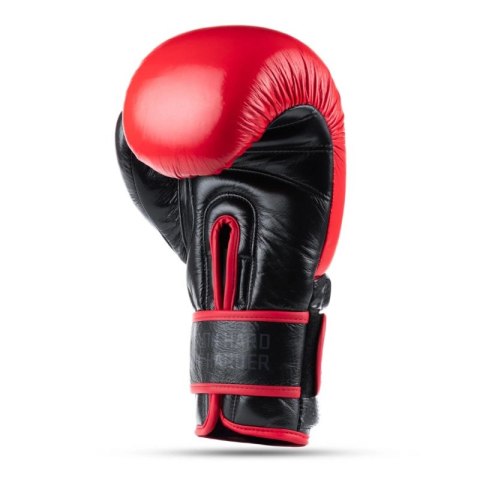Rękawice bokserskie ze skóry naturalnej Warrior RED DBX Bushido