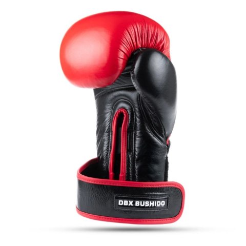 Rękawice bokserskie ze skóry naturalnej Warrior RED DBX Bushido