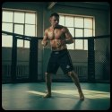 Spodenki Shorty MMA czarne DBX Bushido DBX Bushido