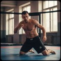 Spodenki Shorty MMA czarne DBX Bushido DBX Bushido