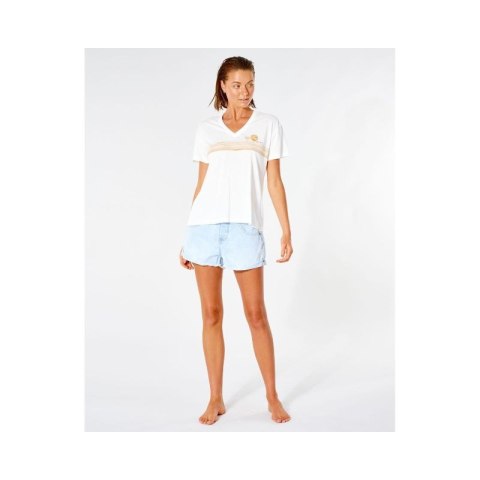 T-Shirt RIP CURL Sunset V-Neck Tee - biały Rip Curl