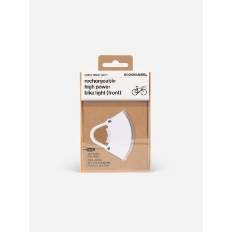 Lampka rowerowa BOOKMAN Curve Front Light 220lm biała Bookman