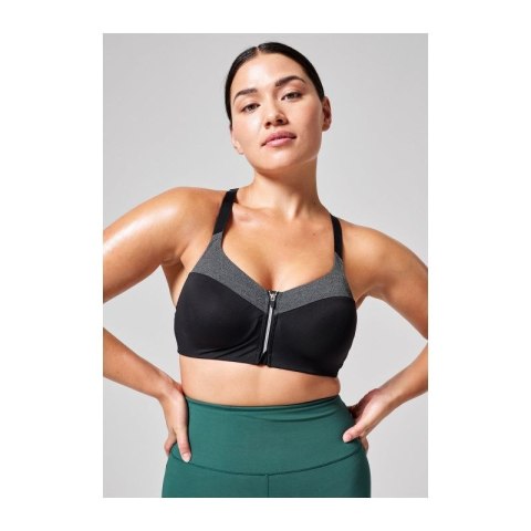 Stanik treningowy CASALL Front Zip Sports Bra szary Casall