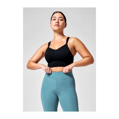 Stanik treningowy CASALL Seamless Rib Padded Sports Bra czarny Casall