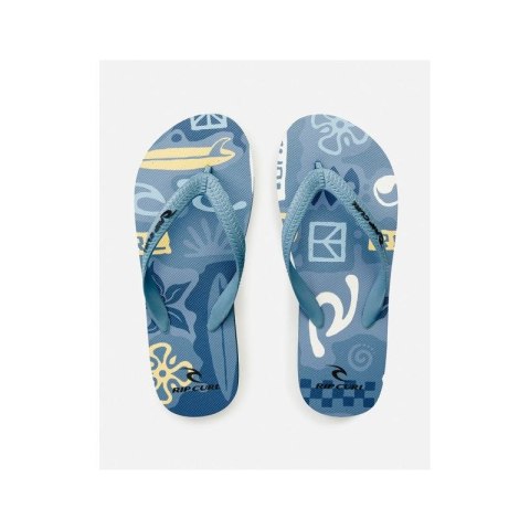Japonki RIP CURL Frothing Open Toe - Boy niebieski Rip Curl