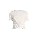 Koszulka CASALL Delight Short Wrap Tee biały Casall