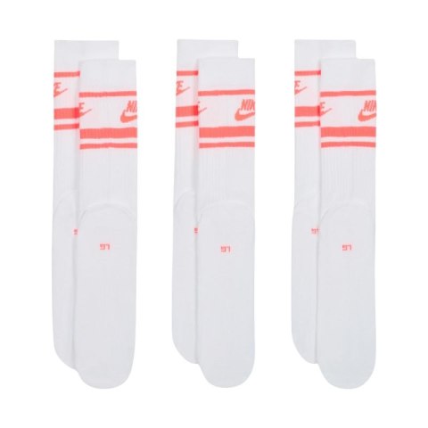 Skarpety Nike NK Nsw Everyday Essential CR 3 pary białe DX5089 100 Nike