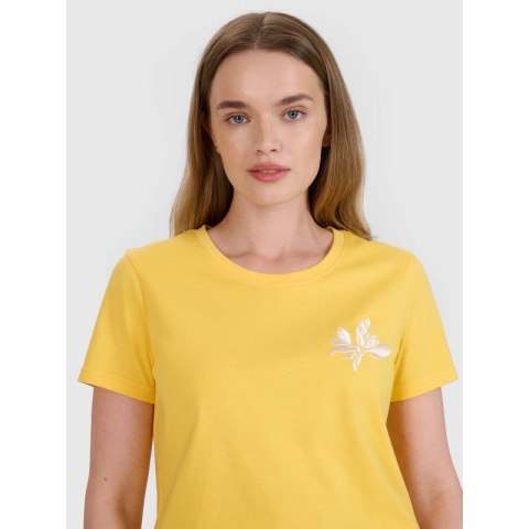 T-shirt regular z nadrukiem damski 4F 4FRSS25TTSHF2693-71S 4f