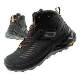 Grisport Nero buty męskie trekkingowe skórzane wodoodporne za kostkę Grisport