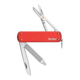 Nóż wielofunkcyjny NexTool Mini Pocket Knife NE0142 4w1 czerwony NexTool