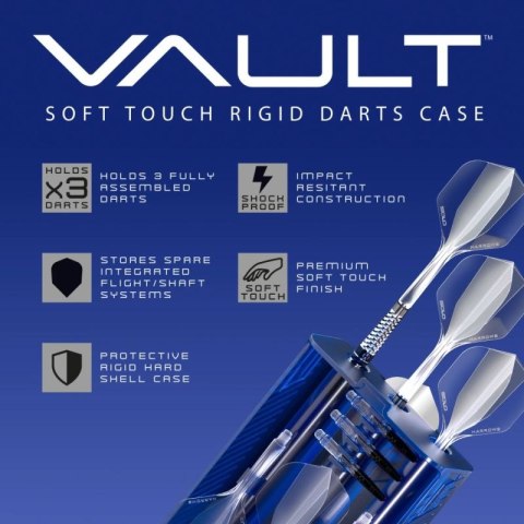 Pokrowiec na rzutki Harrows VAULT DART CASE niebieski Harrows