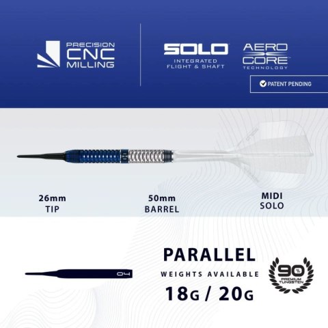 Rzutki Harrows GEO 01 PARALLEL 90% softip Harrows