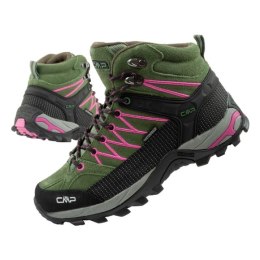 CMP Rigel buty damskie trekkingowe skóra trwałe wodoodporne za kostkę zielone CMP