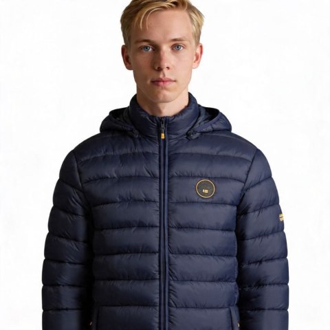 Kurtka męska Geographical Norway AMIGOBADGE LONG HOOD DB NAVY MEN 233 NAVY (WY8852H/GN-MARINE) Geographical Norway