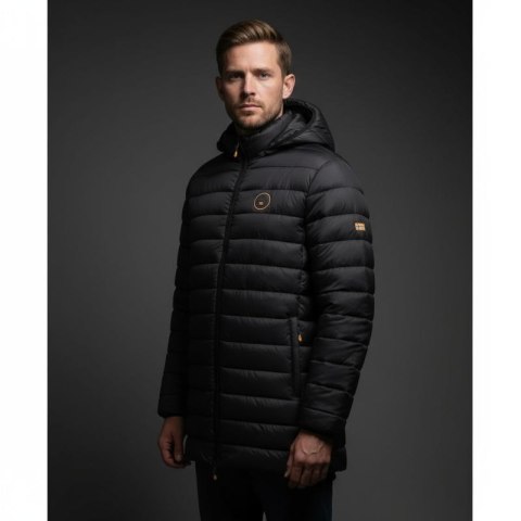 Kurtka męska Geographical Norway AMIGOMAP LONG HOOD DB BLACK MEN 233 BLACK (WZ5085H/GN-NOIR) Geographical Norway