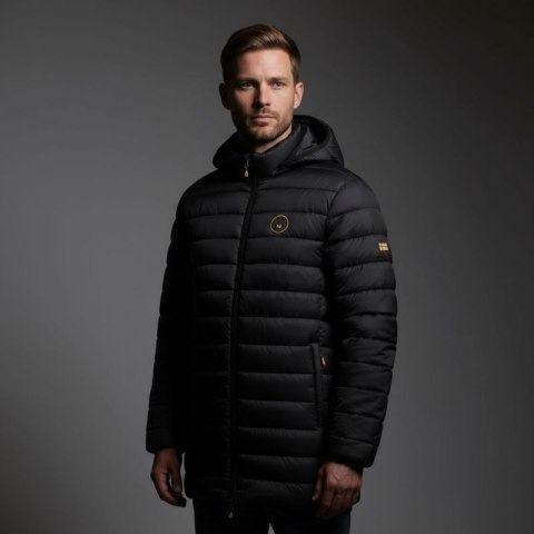 Kurtka męska Geographical Norway AMIGOMAP LONG HOOD DB BLACK MEN 233 BLACK (WZ5085H/GN-NOIR) Geographical Norway