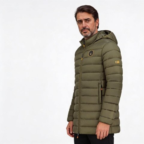 Kurtka męska Geographical Norway AMIGOMAP LONG HOOD DB KAKI MEN 233 KAKI (WZ5087H/GN-KAKI) Geographical Norway