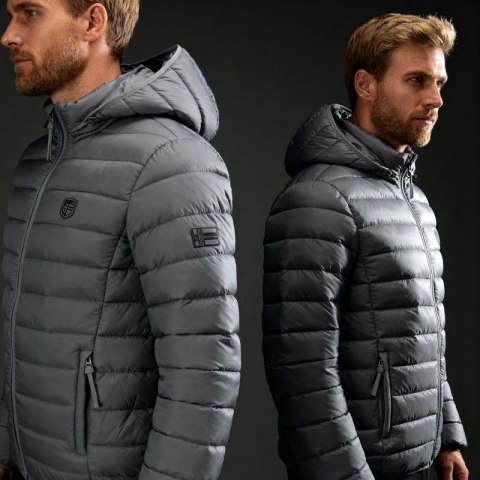 Kurtka męska Geographical Norway AMIGOTAL HOOD DB DGREY MEN 233 DARK GREY (WZ5179H/GN-GRIS FONCÉ) Geographical Norway