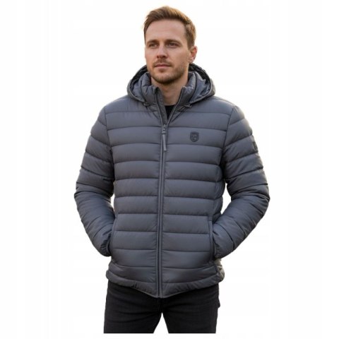 Kurtka męska Geographical Norway AMIGOTAL HOOD DB DGREY MEN 233 DARK GREY (WZ5179H/GN-GRIS FONCÉ) Geographical Norway