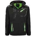 Kurtka softshell męska Geographical Norway ROYAUTE BLACK / GREEN DB MEN 068 BLACK / GREEN (WY8026H/GN-NOIR / VERT) Geographical Norway