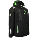 Kurtka softshell męska Geographical Norway ROYAUTE BLACK / GREEN DB MEN 068 BLACK / GREEN (WY8026H/GN-NOIR / VERT) Geographical Norway