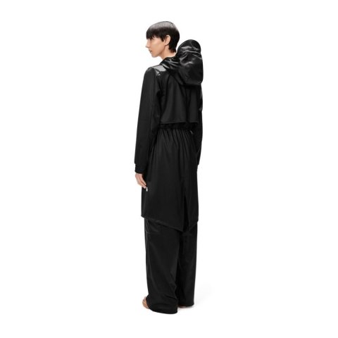 Rains płaszcz wodoodporny STRING W PARKA W3 18550 84 BLACK GRAIN Rains