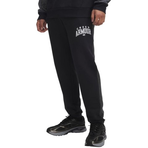 Spodnie męskie Under Armour Rival Flc CB czarne 6003954 001 Under Armour