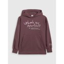 Bluza dresowa oversize nierozpinana z kapturem dziewczęca 4F 4FJRAW25TSWSF2429-51S 4f