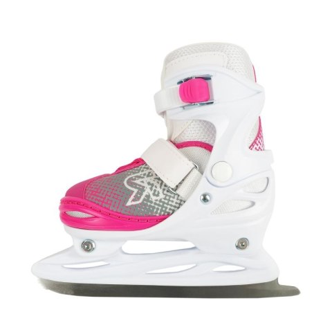 Łyżwy Roces Jokey Ice X biało-różowe 450746 001 Roces