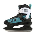 Łyżwy damskie Roces ICY 5 czarno-biało-błękitne 450737 001 Roces