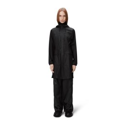 Rains damski płaszcz przeciwdeszczowy CARGO CURVE JACKET W3 12050 01 BLACK Rains